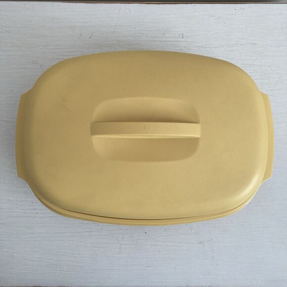 Tupperware Vintage 3 Piece Vegetable Rice Steamer Harvest Gold 1273-3 USA - Picture 2 of 7